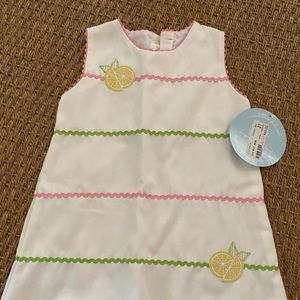 NWT. Little English lemon shift dress. Size 2T.